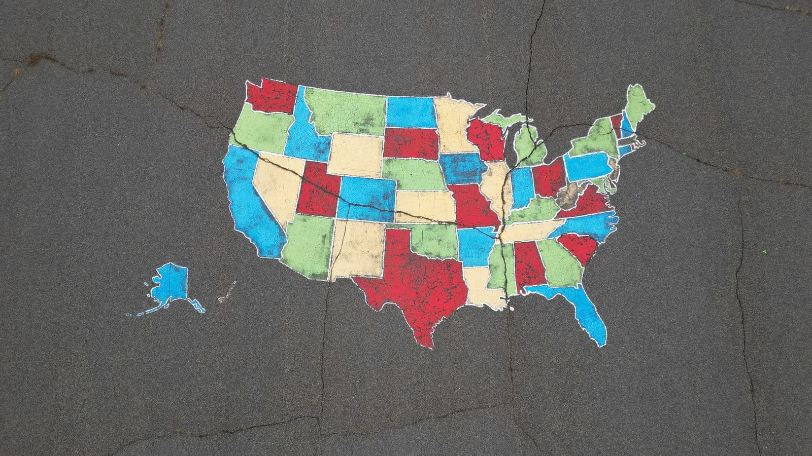 Map of the continental United States illustrating how the GSA standard per diem rate covers the large majority of counties